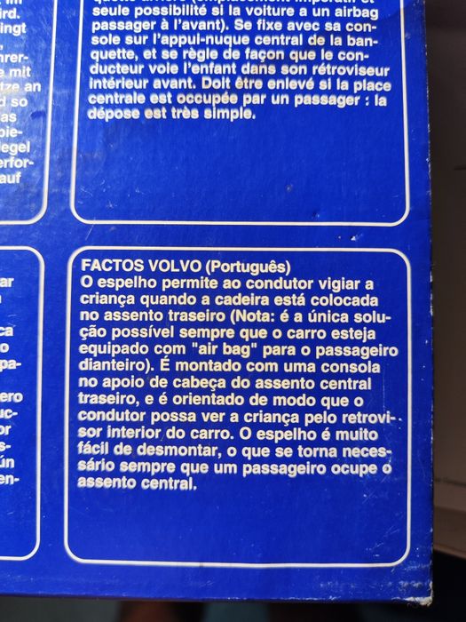 Espelho retrovisor para cadeira auto de criança
