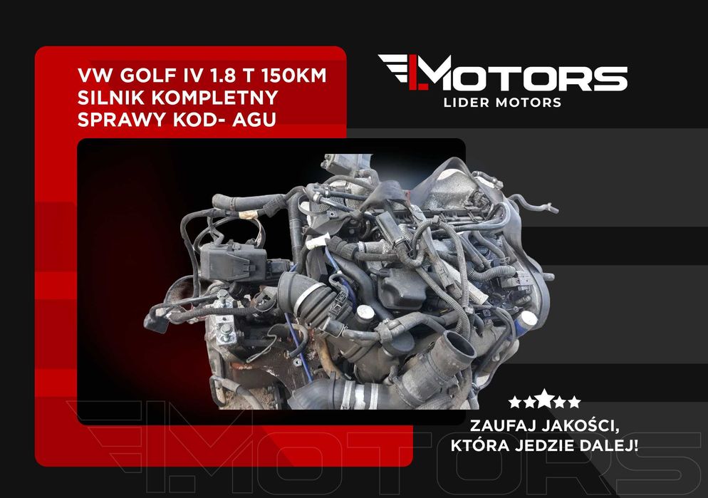 vw golf IV 1.8 t 150km silnik kompletny AGU