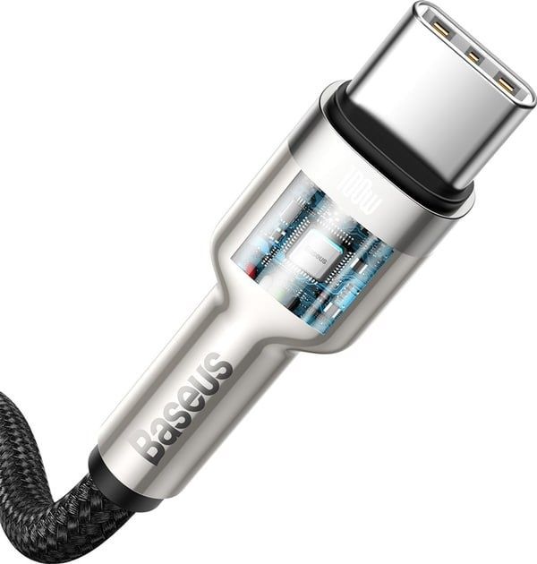 Кабель з чіпом Basues Type-C to Type-C 100W 1Метр Швидка Зарядка USB-C