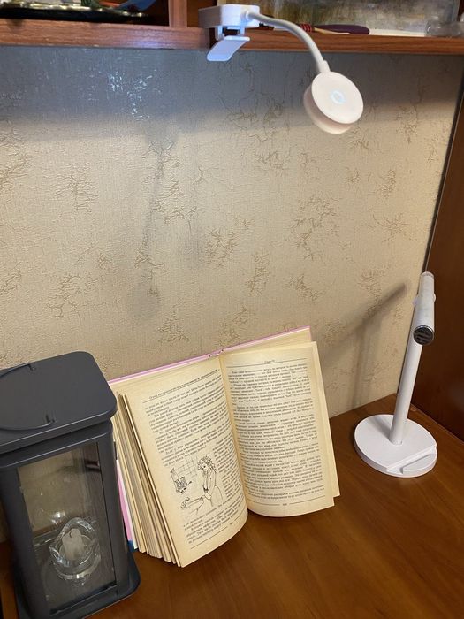 Лампа мини для чтения книжки Mini Clip Book Lamp LED