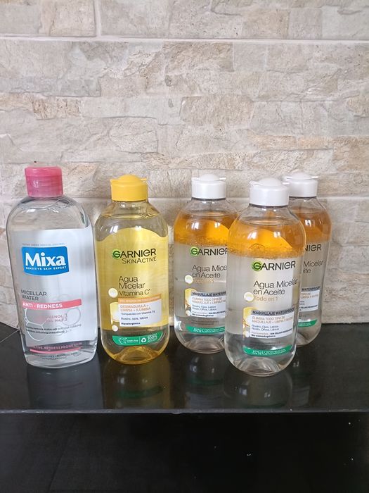Płyny micelarne Garnier i Mixa