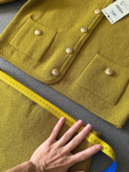 Твідовий костюм ZARA спідниця кардиган  жіночий