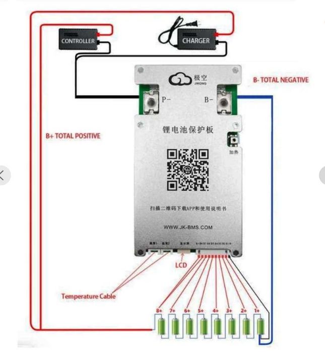 BMS Jikong B1A8S10P 100А баланс 1А