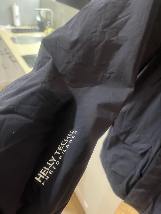 Granatowa parka Helly Hansen, puch jesień, zima, rozmiar s. Stan bdb