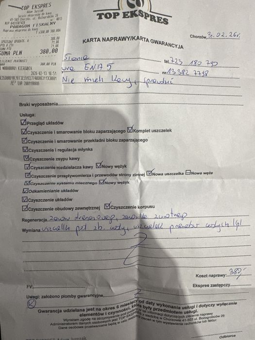 Ekspres do kawy ziarnistej JURA ena 5 - jak nowy