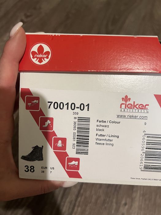 Черевики Rieker демісезонні