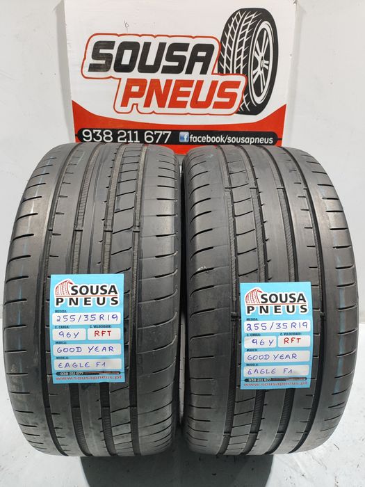2 pneus semi novos 255-35R19 Good year RFT - Oferta dos Portes