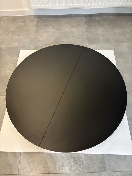 Blat stołu okrągłego 100 cm czarny