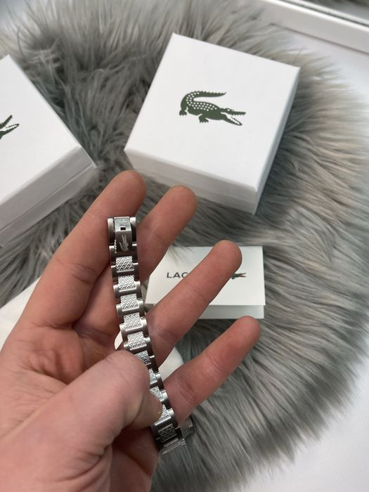 Срібний браслет лакоста | Lacoste