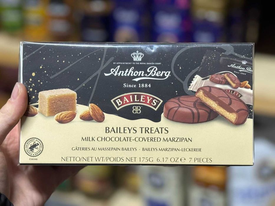 Печиво Anthon Berg Baileys в шоколаді з бейлісом і марципаном 175 г