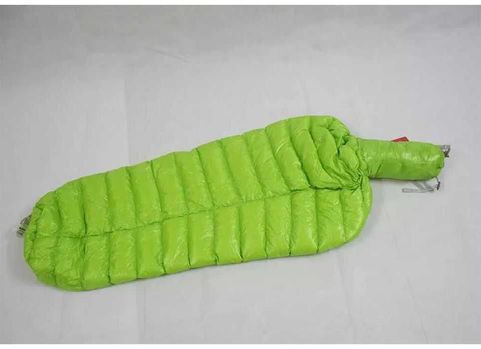 Пуховый спальный мешок кокон. Пуховий спальний мішок Aegismax mini M