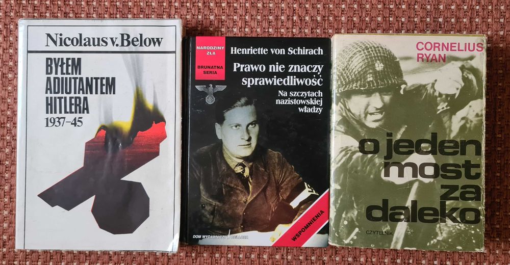 Trzy książki historyczne - II WŚ - cena za komplet