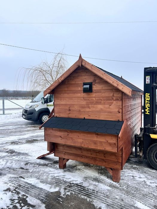 Kurnik dla kur bardzo duży, ocieplony