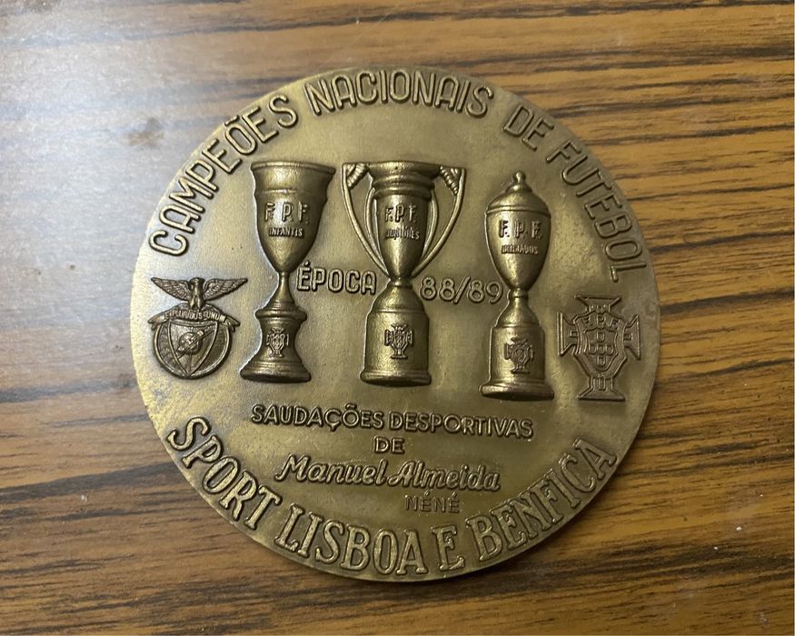 Medalha antiga Benfica