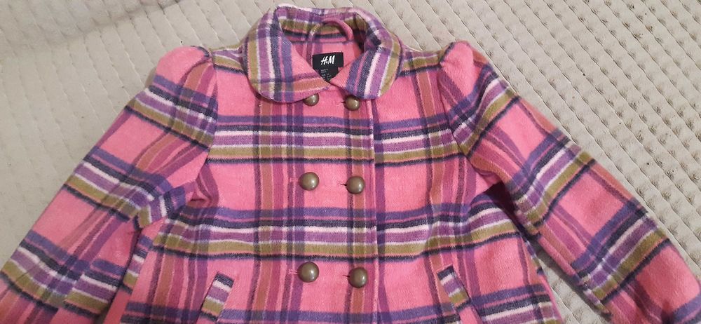 Пальто H&М на девочку 5-6л 116см