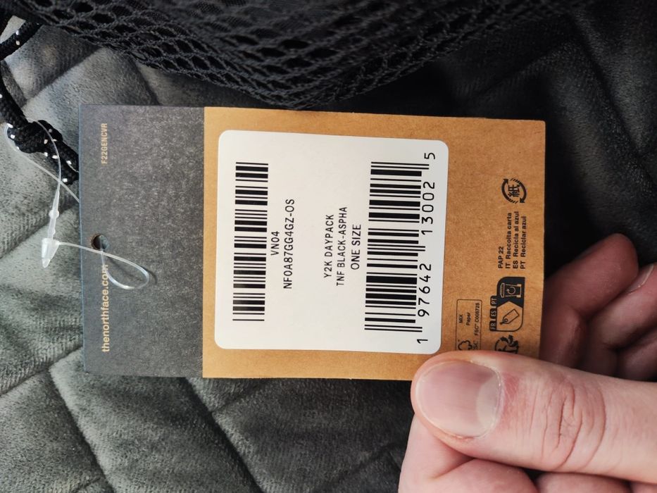 Plecak miejski The North Face 20l Y2K czarny NF0A87GG4GZ