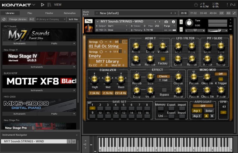 Biblioteca Kontakt My7 Sounds
