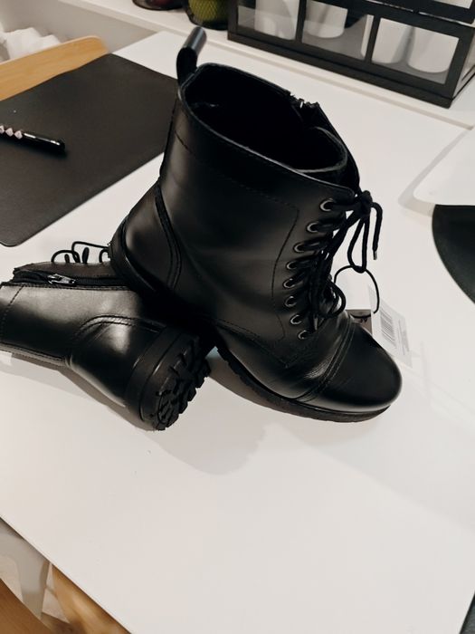 Buty damskie sznurowane, jesienna, zimowe