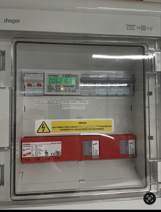 HAGER Rozdzielnica Rozdzielnia natynkowa Vector 2 rzedowa 24 modułów