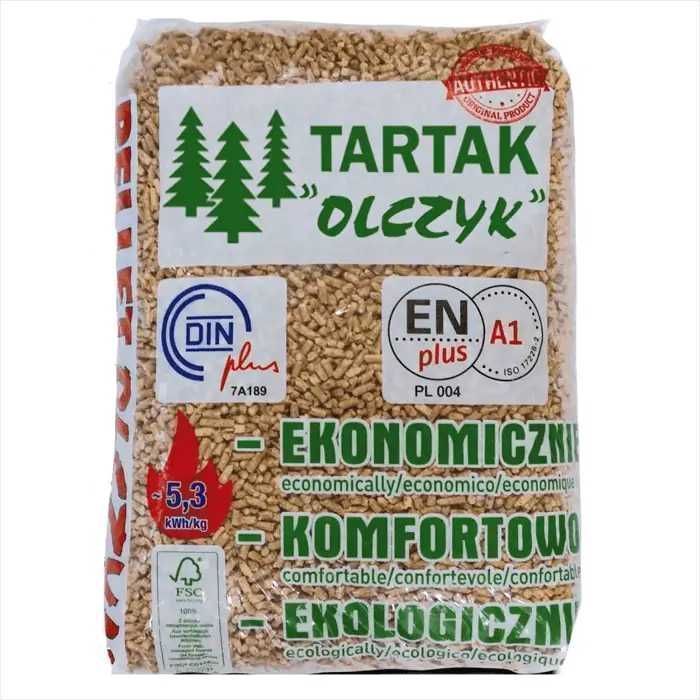 Pellet  certyfikowany a1 enplus drzewny iglasty sosnowy kuzio tartak
