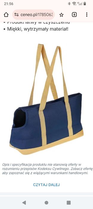 Nowa torba transportowa dla zwierząt activpet