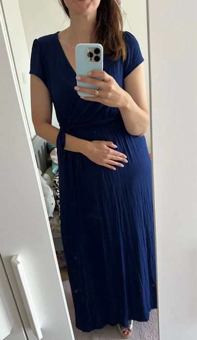 Sukienka chabrowa maxi tall 40