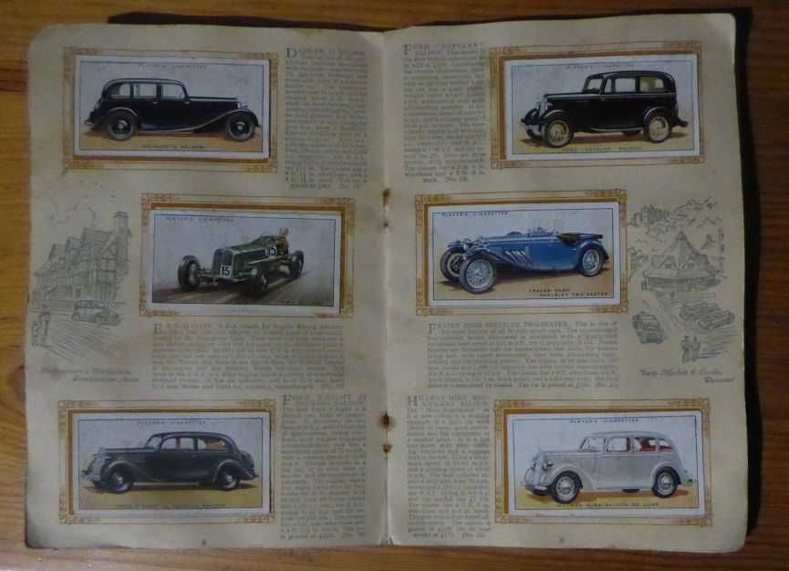 1936 cartões de tabaco Motor Cars - automóveis - colecção completa