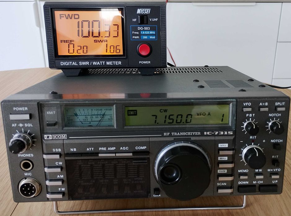 Icom IC-731 HF transceiver SSB, CW, FM, AM 100 WATT Wrocław Krzyki