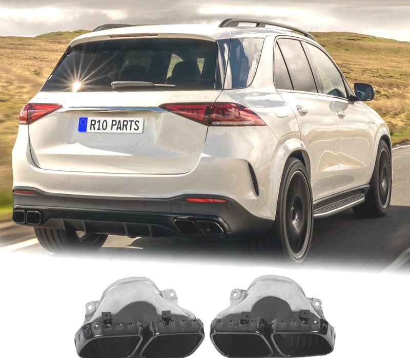 PONTEIRAS DE ESCAPE MERCEDES GLE W167 19- LOOK GLE63 PRETAS