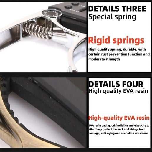 MeIDEAL Capo (transpositor) com afinador