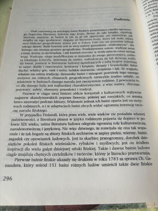 Ptaki czarownicy Baśnie fińskie