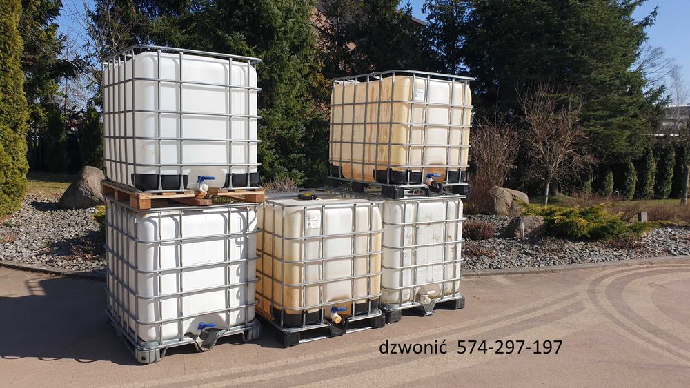 ZBIORNIK na wode 1000L, Pojemnik Mauzer, IBC, Beczka,Trojmiasto,szambo
