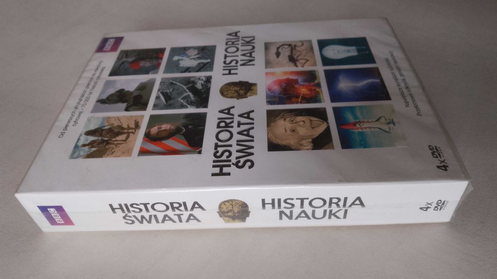 Historia Świata Historia Nauki, 4 x dvd, w folii
