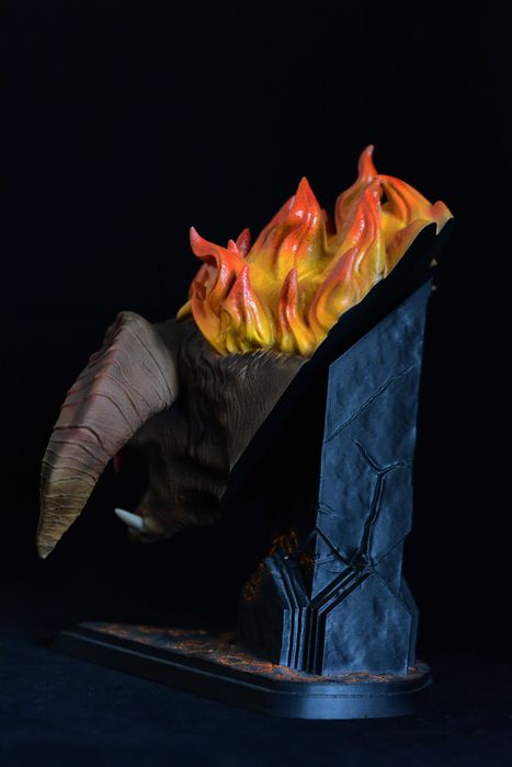 Balrog – Busto Impresso em 3D e Pintado à Mão | The Lord of the Rings | NexoStudios