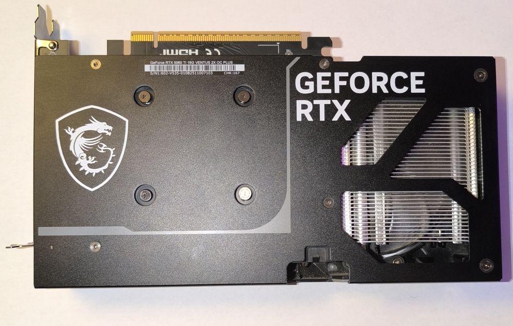 NVIDIA RTX 5060ti 16GB GDDR7 Ventus 2X OC Plus