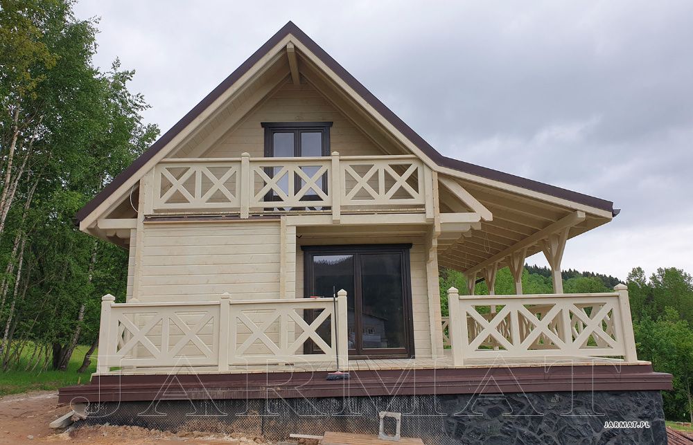 Domy Drewniane Letniskowe MODEL L44 Bale JARMAT.PL Bale Producent