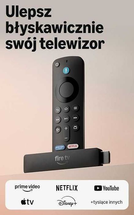 Odtwarzacz multimedialny Amazon Fire TV Stick HD (najnowszy) Alexa WIFI6