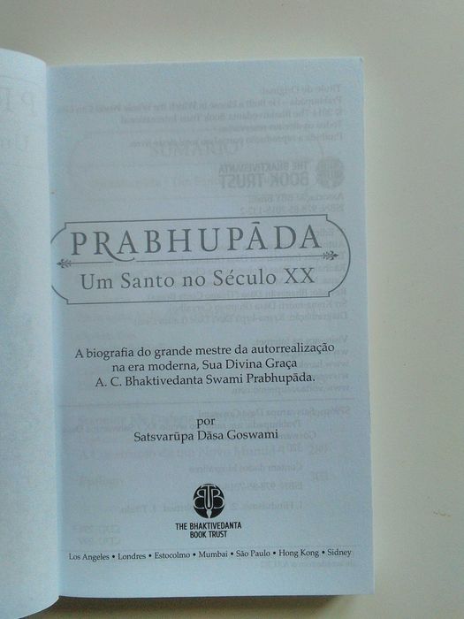 Prabhupada Um santo no século XX