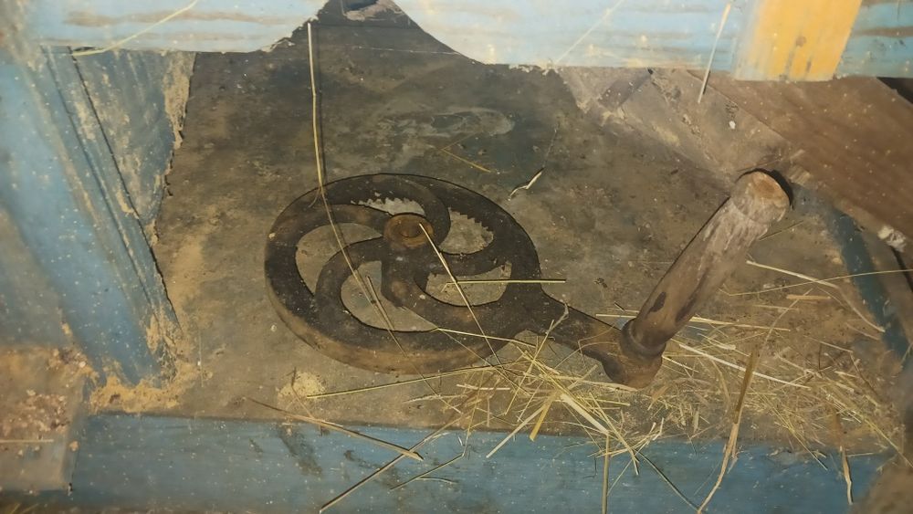 Limpadores de cereais a funcionar