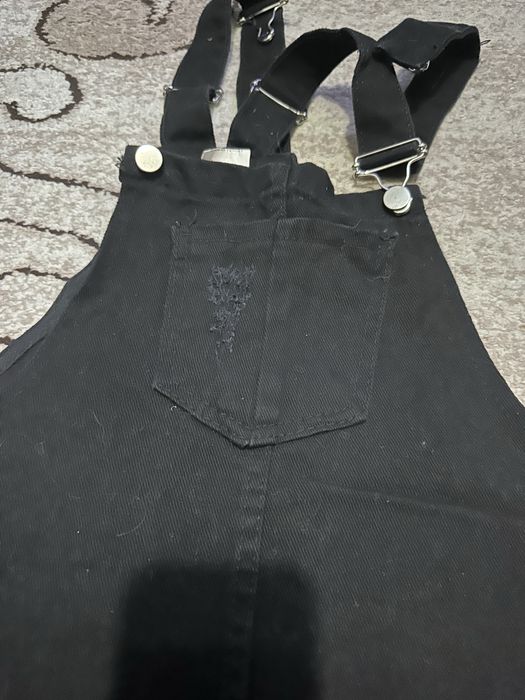 Джинсовий чорний сарафан