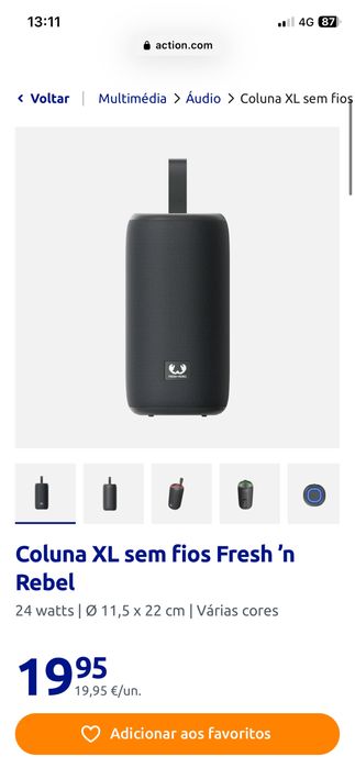 Coluna Bluetooth Fresh n Rebel