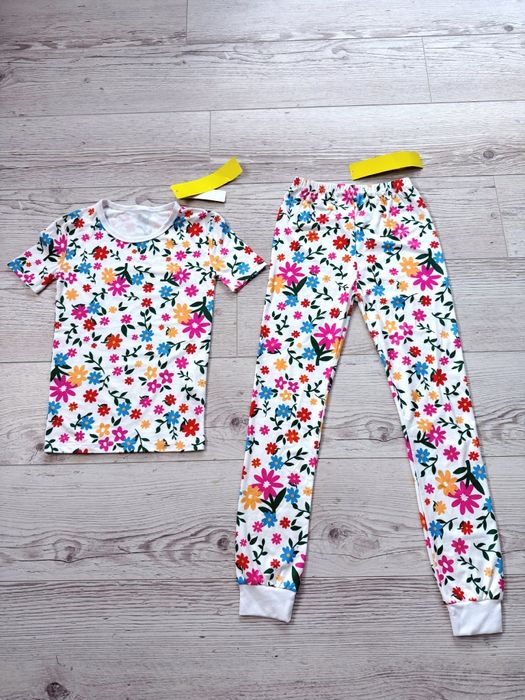 Піжама для дівчинки з квітами/ домашній дитячий комплект з квітами
