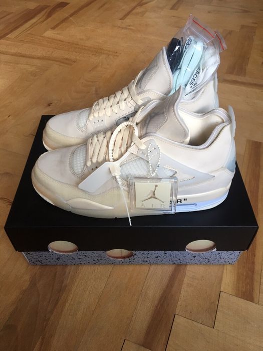 NIKE AIR JORDAN 4 RETRO SP X OFF WHITE rozm. 44.5 (CV9388 - 100)