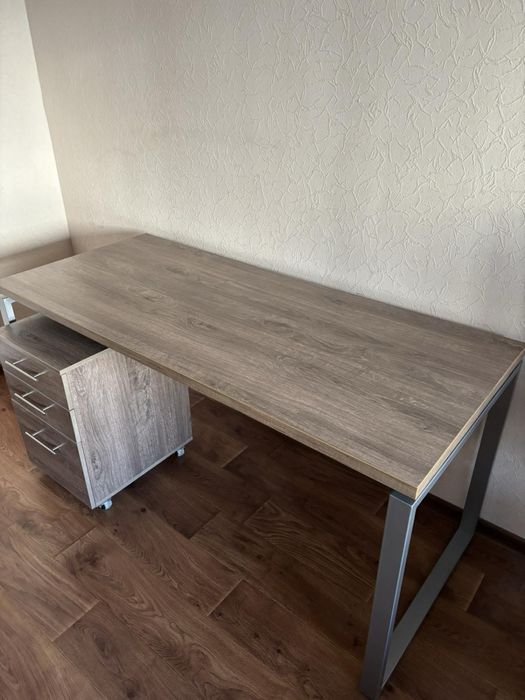 Стіл 160*70 та тумба, від виробника Loft Design Дніпро, Дуб Палений