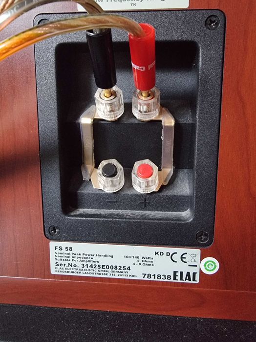 Zestaw stereo Yamaha RX-797 + kolumny ELAC FS 58 + pilot + kable