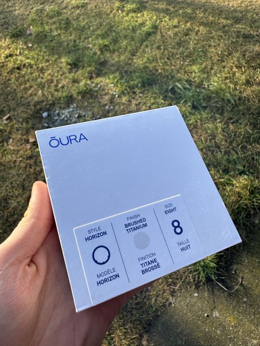 Oura Ring Gen3 Horizon Inteligentny pierścień srebro r.8 nowy okazja!