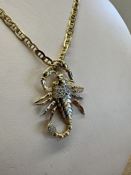 Złota zawieszka wisiorek SKORPION próba 585.