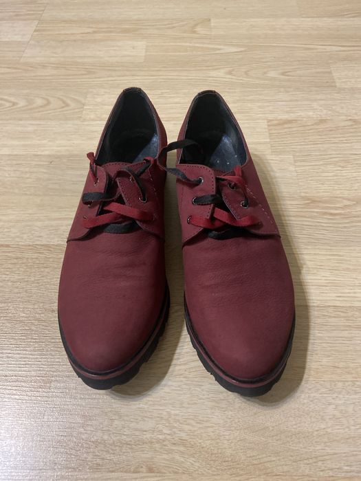 Туфлі жіночі міжсезонні Marco Piero нубук бордо 41