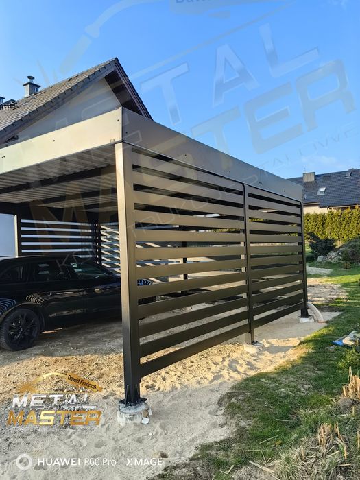 Wiata Carport PRODUCENTgaraż na auta Nowoczesny 6x6 Św-ca zadaszenia