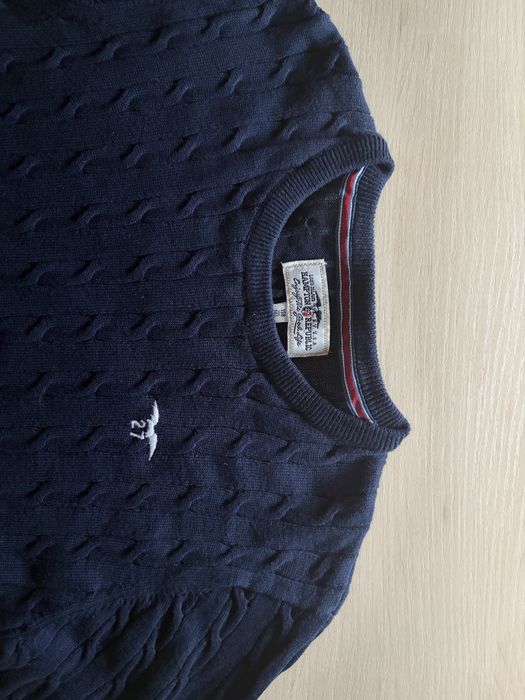 Sweter granatowy chłopięcy 158/164 Hampton Republic